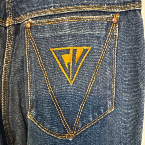 Murjani Vintage High Rise Tapered Jeans Made in Hong Kong 100% Cotton Sz 13 - Picture 4 of 9